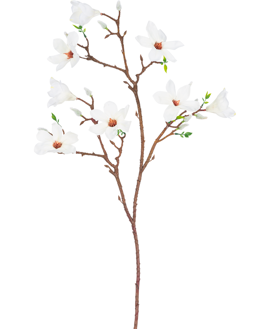 Branche artificielle Magnolia à petites fleurs 89 cm blanc