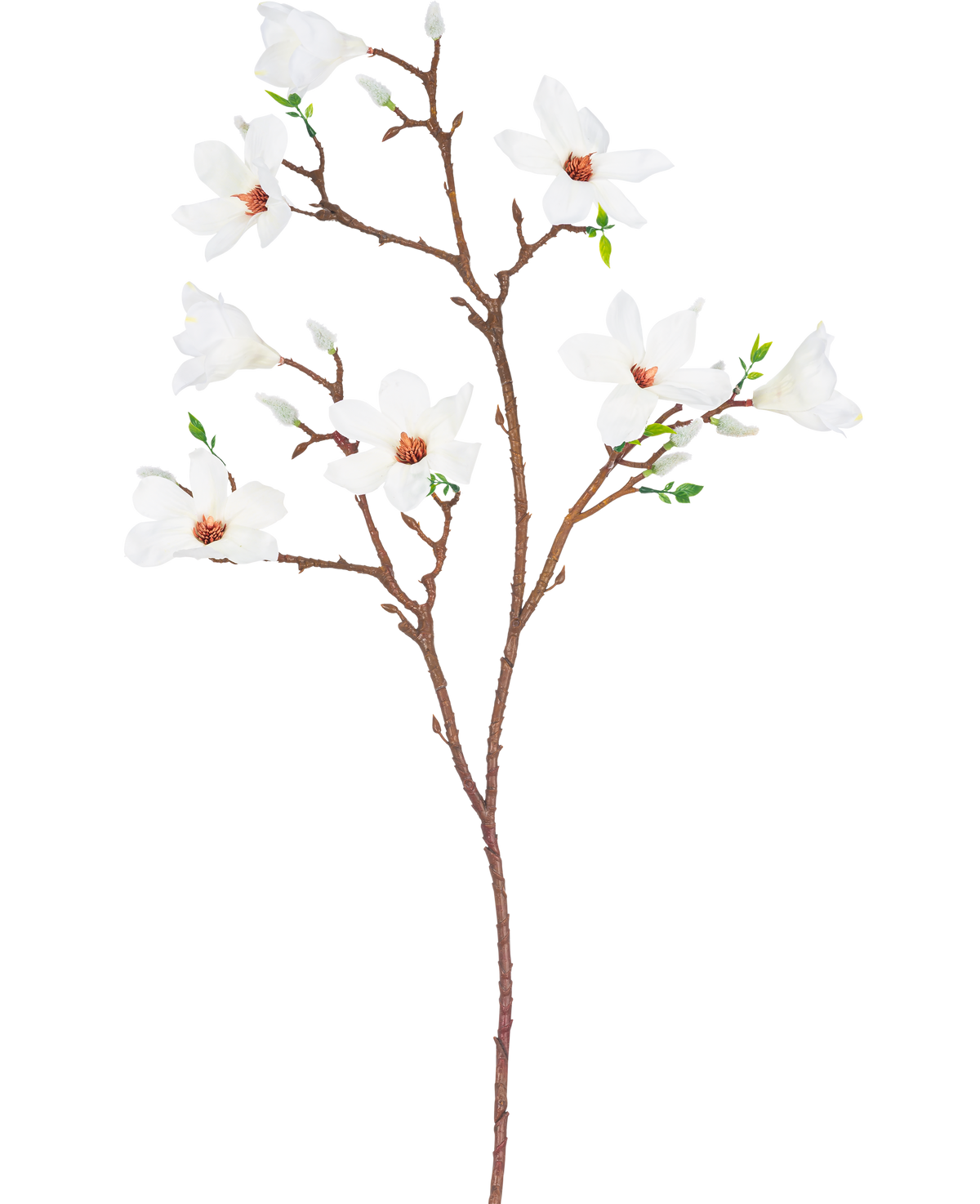 Branche artificielle Magnolia à petites fleurs 89 cm blanc