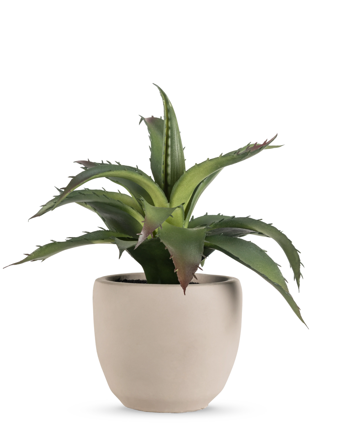 Succulente artificielle de 20 cm dans un pot ornemental