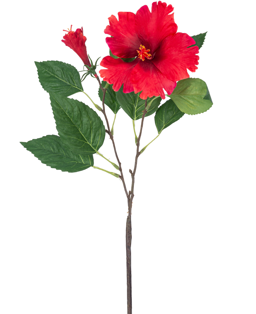 Fleur artificielle Hibiscus 73 cm rouge