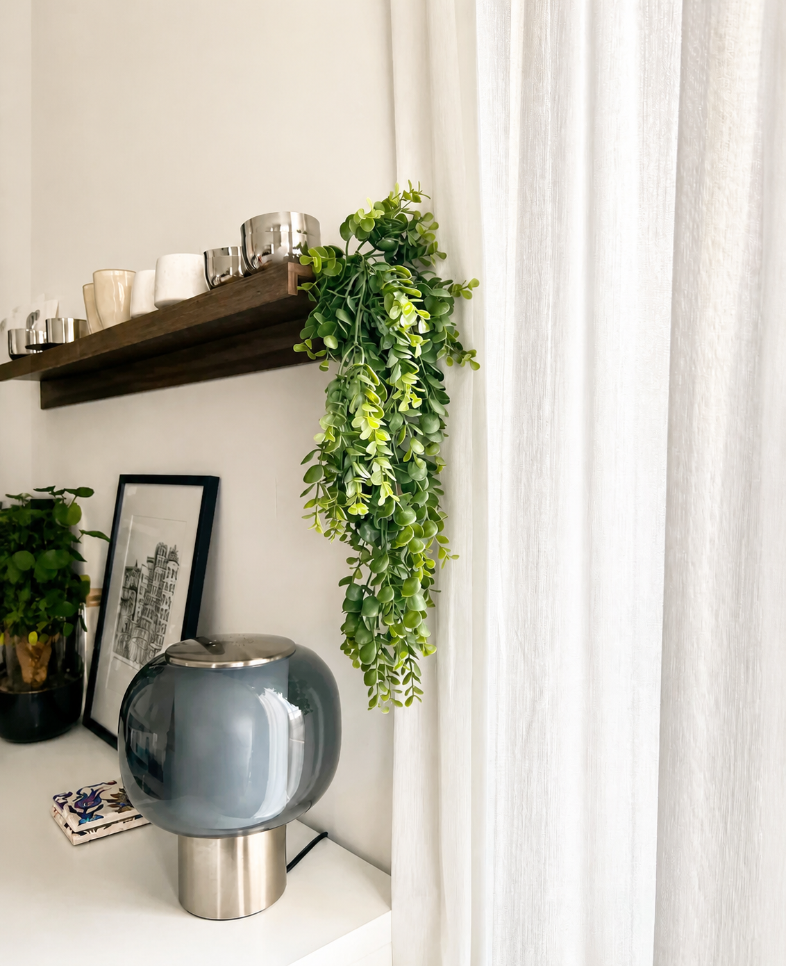 Plante artificielle tombante Pancake 61 cm