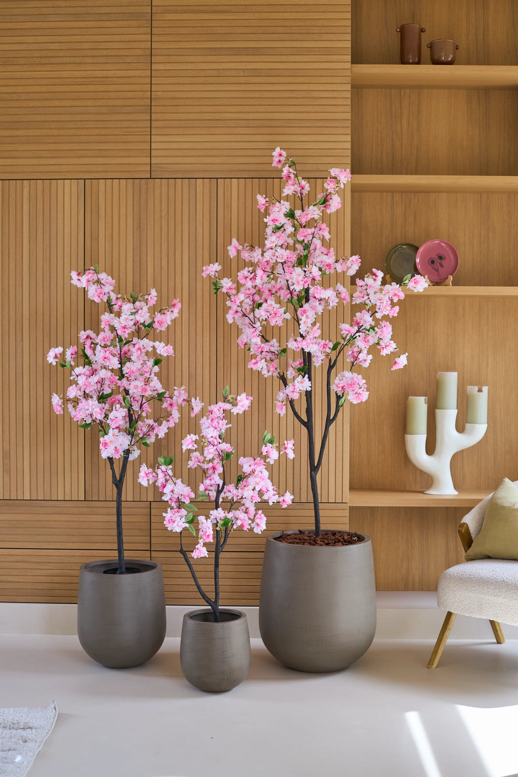 Fleur de cerisier artificielle 150 cm rose